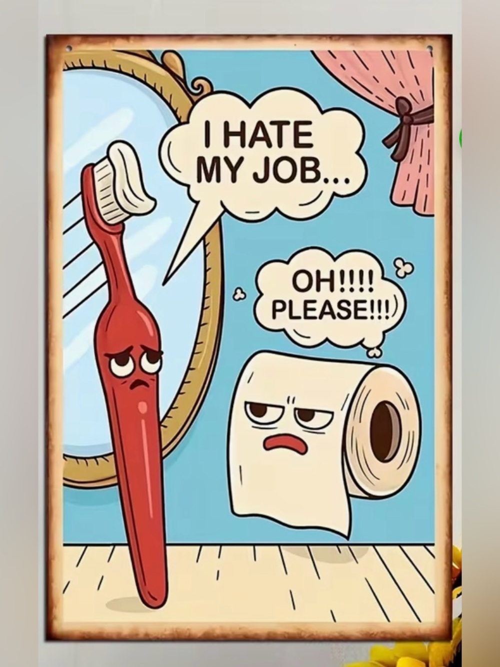 Playful Bathroom Sign